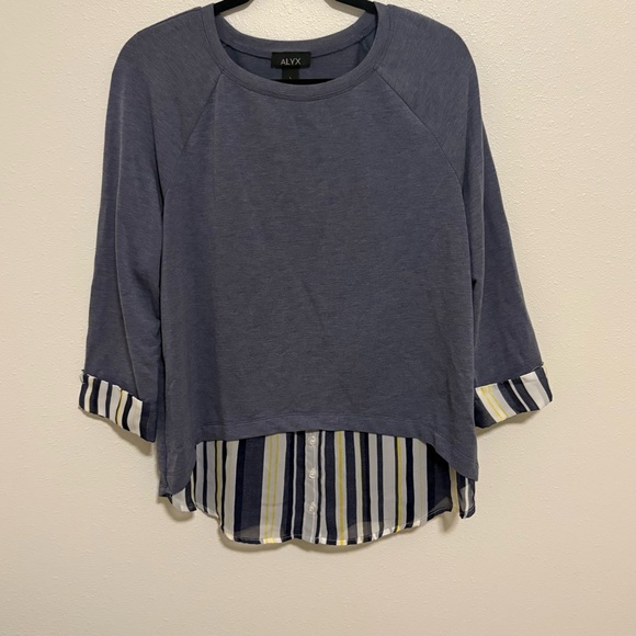 ALYX Blue Striped Women's Top - Picture 1 of 5